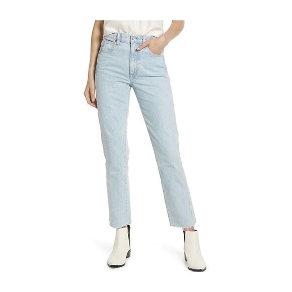 NEW SLVRLAKE + NET SUSTAIN Hero organic high-rise slim-leg jeans Sz 29 - Picture 1 of 4